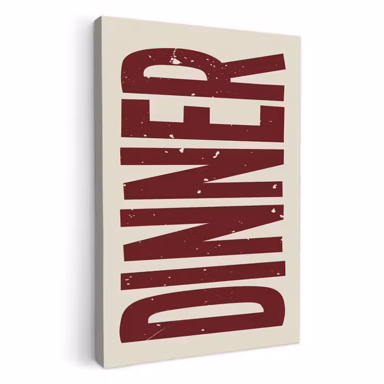 Dipinti su tela - Cibo - Decorazione - Rosso - Vintage — 1