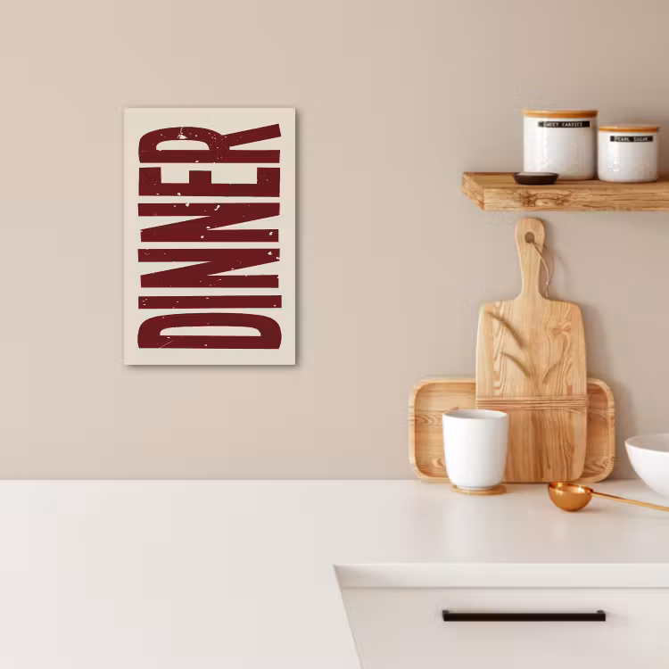 Dipinti su tela - Cibo - Decorazione - Rosso - Vintage — 2