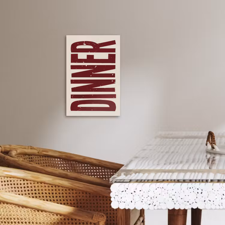 Dipinti su tela - Cibo - Decorazione - Rosso - Vintage — 4