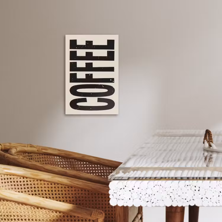 Dipinti su tela - Giappone - Caffè - Decorazione - Vintage — 4