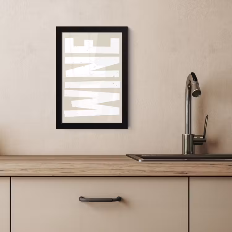 KitchenYeah - Cucina - Cornice per foto - Vino - Japandi - Annata - Bianco — 3