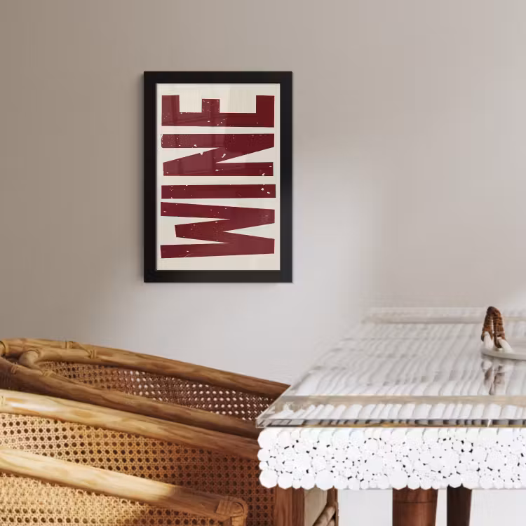 KitchenYeah - Cucina - Cornice per foto - Vino - Rosso - Decorazione - Japandi — 2