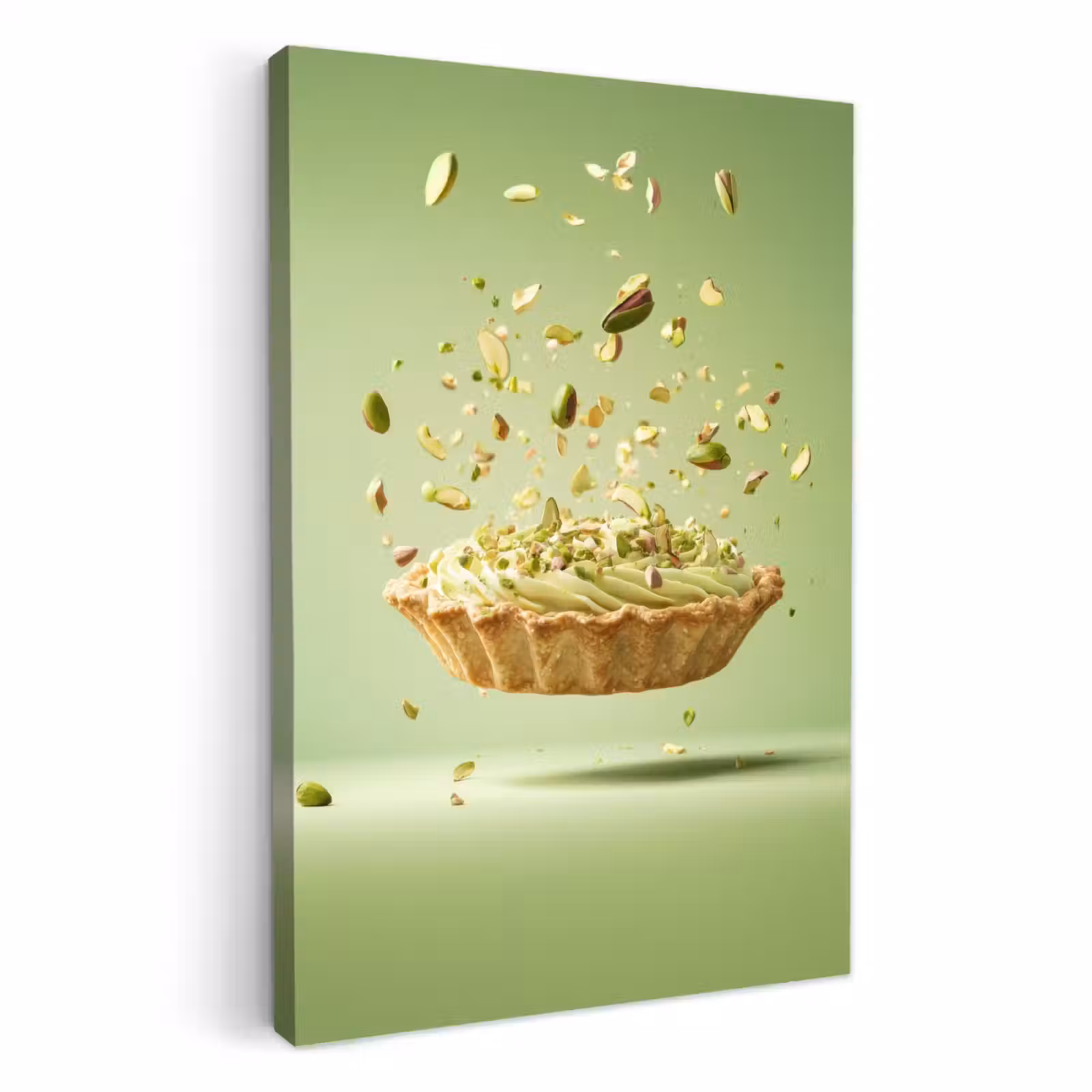 Dipinti su tela - Pistacchio - Torta - Noci - Cibo — 1