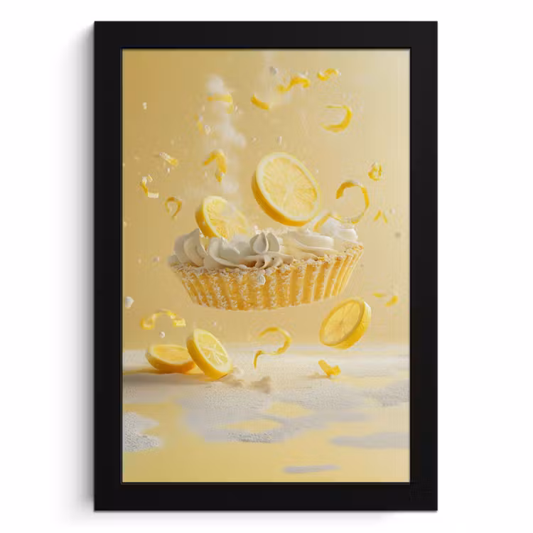 KitchenYeah - Cucina - Cornice per foto - Limone - Torta - Cibo - Giallo — 1
