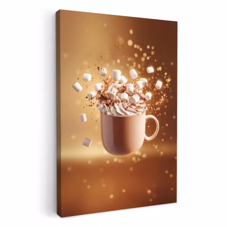 Dipinti su tela - Cioccolato - Bevanda - Caldo - Marrone — 1