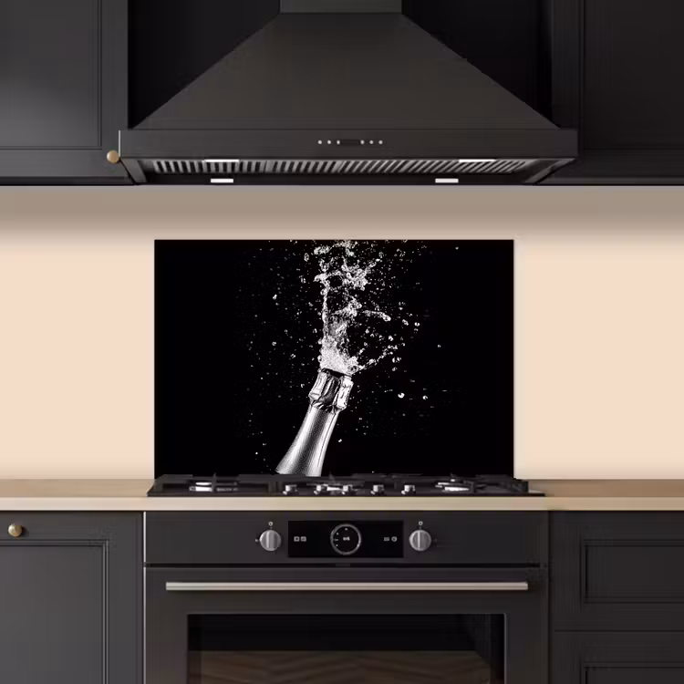 Paraschizzi cucina - Champagne - Nero - Spruzzi - Popping — 5