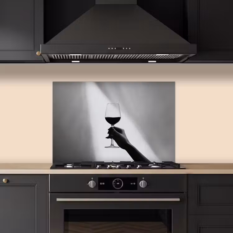 Paraschizzi cucina - Luce - Vino - Rosso - Bicchiere — 5