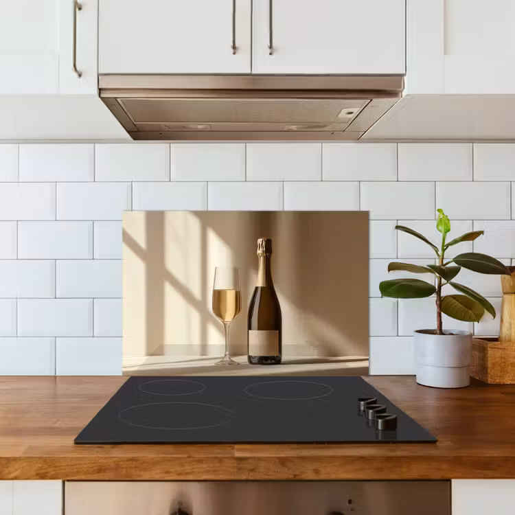 Paraschizzi cucina - Champagne - Beige - Ombra - Bolle — 3