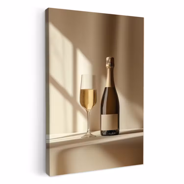 Dipinti su tela - Champagne - Beige - Ombra - Bolle — 2