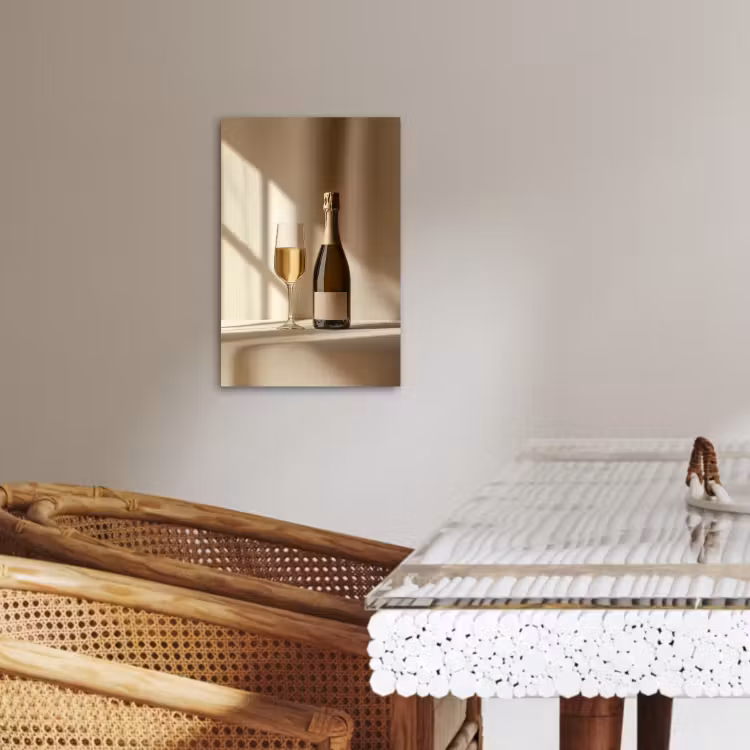 Dipinti su tela - Champagne - Beige - Ombra - Bolle — 4