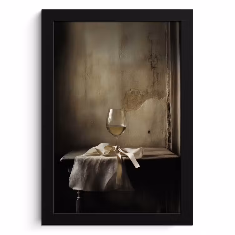 KitchenYeah - Cucina - Cornice per foto - Fiocco - Beige - Bianco - Vino — 1