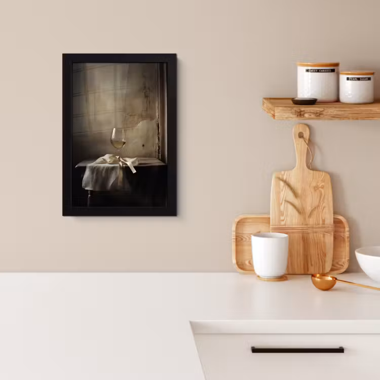KitchenYeah - Cucina - Cornice per foto - Fiocco - Beige - Bianco - Vino — 2