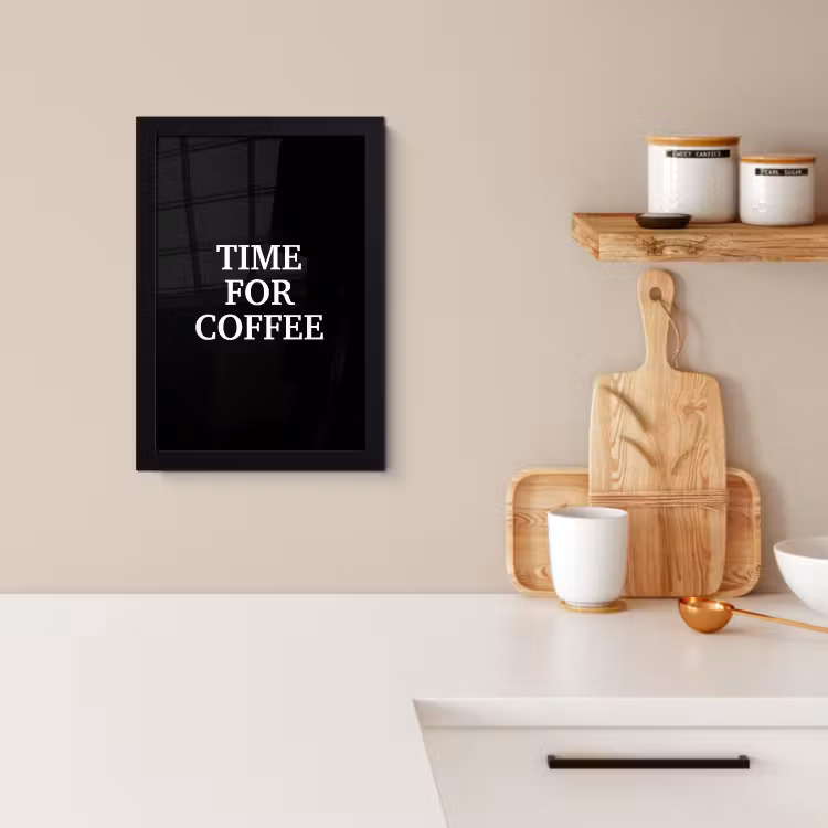 KitchenYeah - Cucina - Cornice per foto - Citazioni - Lettere - Caffè - Nero — 2