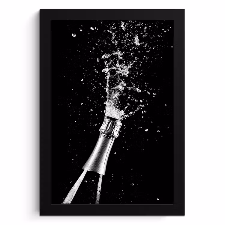 KitchenYeah - Cucina - Cornice per foto - Champagne - Nero - Spruzzi - Popping — 1