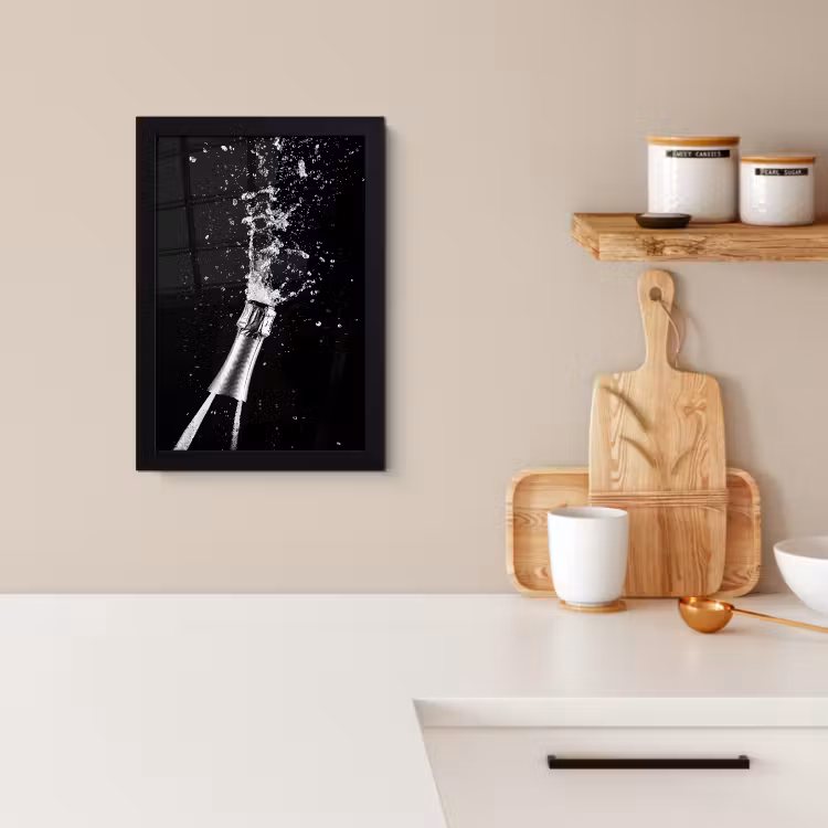 KitchenYeah - Cucina - Cornice per foto - Champagne - Nero - Spruzzi - Popping — 2
