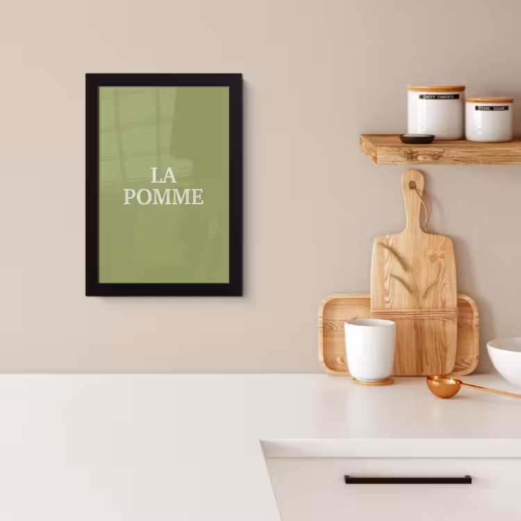 KitchenYeah - Cucina - Cornice per foto - Mela - Verde - Minimalista — 4