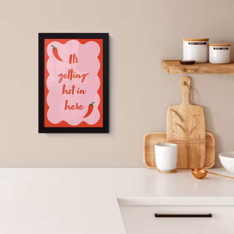 KitchenYeah - Cucina - Cornice per foto - Peperoncino - Rosso - Piccante - Citazioni — 2
