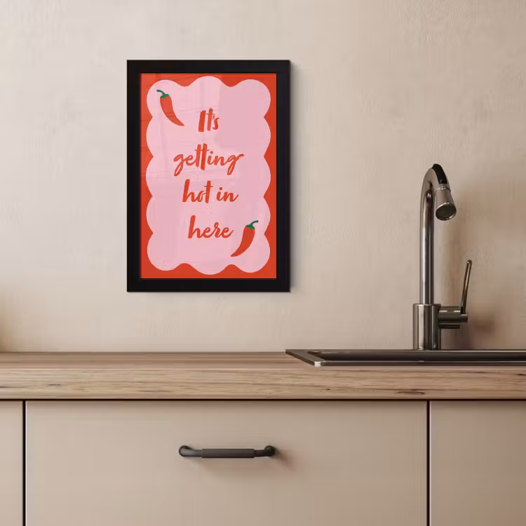 KitchenYeah - Cucina - Cornice per foto - Peperoncino - Rosso - Piccante - Citazioni — 3