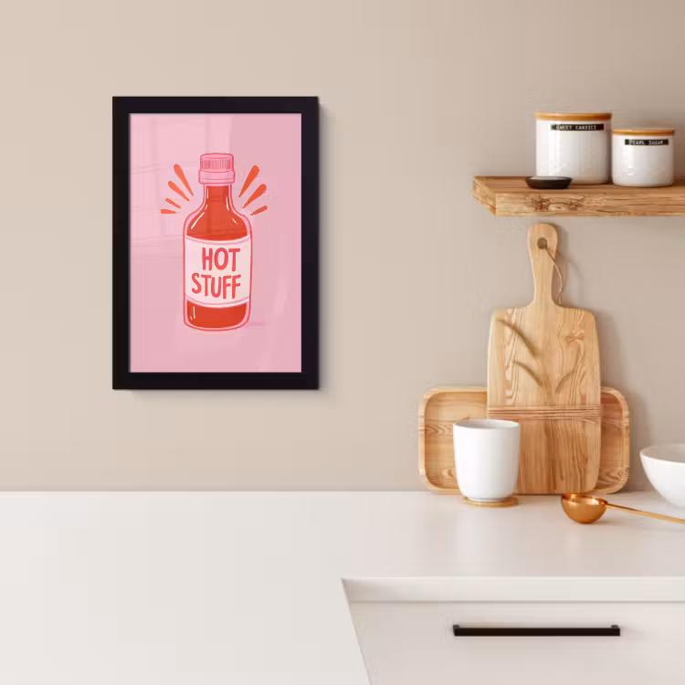 KitchenYeah - Cucina - Cornice per foto - Salsa rossa piccante - Grafica — 4