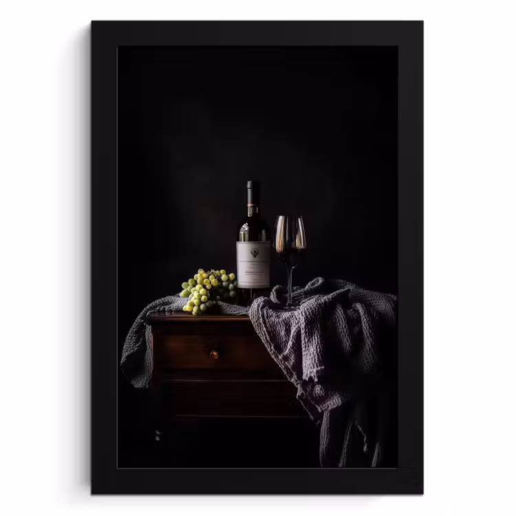 KitchenYeah - Cucina - Cornice per foto - Uva - Vino - Rosso - Tavola — 1