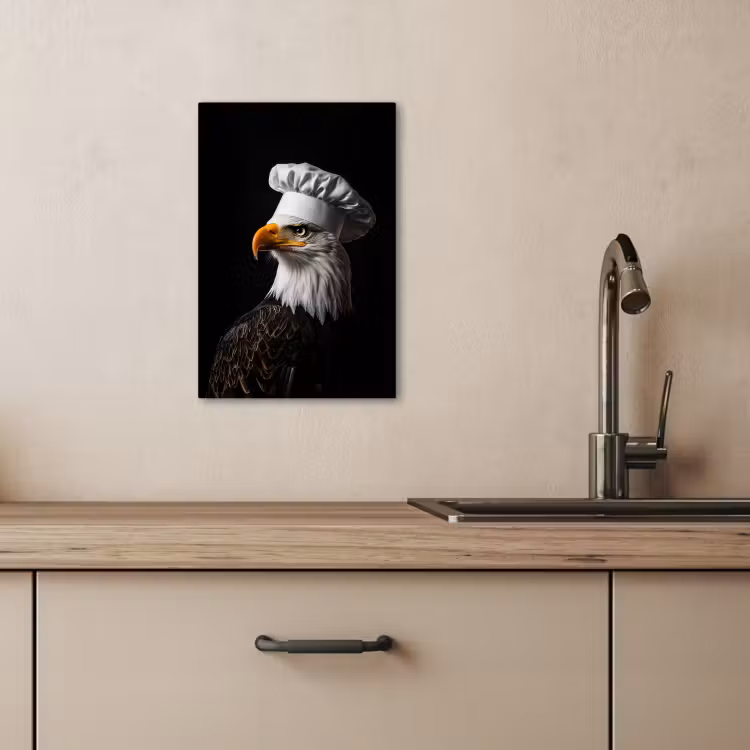 Dipinti su tela - Aquila - America - Cappello da cuoco - Uccello - Fiero — 4