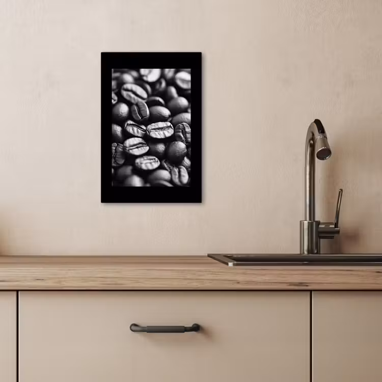 Dipinti su tela - Chicchi di caffè - Nero - Vintage — 4