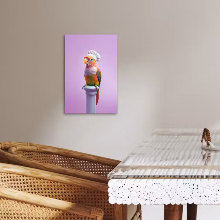 Dipinti su tela - Loro - Gorro de cocinero - Columna - Ave — 3