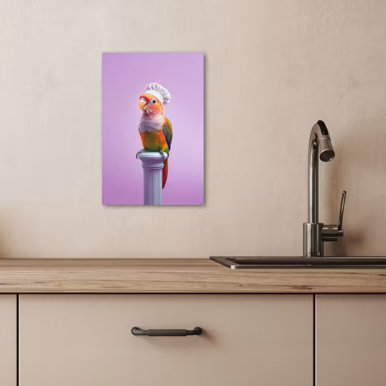 Dipinti su tela - Loro - Gorro de cocinero - Columna - Ave — 4