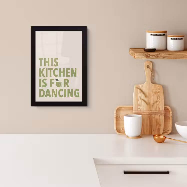 KitchenYeah - Cucina - Cornice per foto - Citazione - Apple - Illustrazione — 2