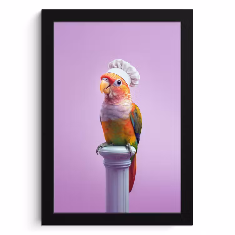 KitchenYeah - Cucina - Cornice per foto - Loro - Gorro de cocinero - Columna - Ave — 1