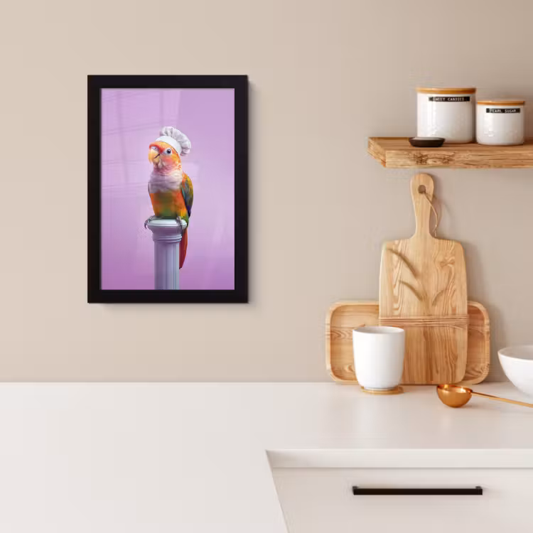 KitchenYeah - Cucina - Cornice per foto - Loro - Gorro de cocinero - Columna - Ave — 2