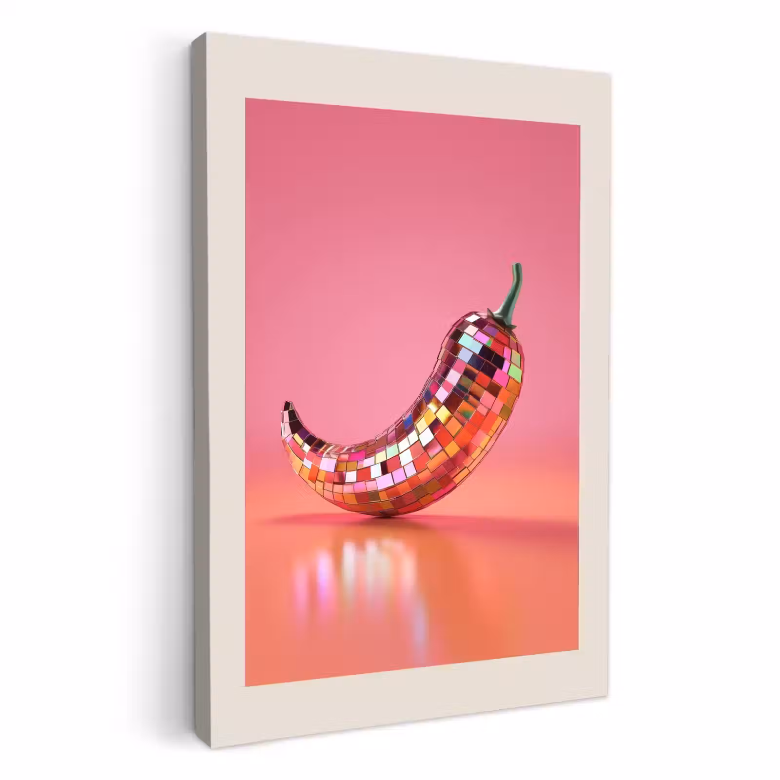 Dipinti su tela - Disco - Pepe - Rosa — 1