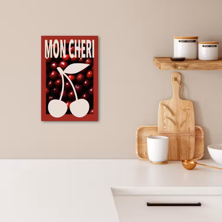 Dipinti su tela - Ciliegie - Illustrazione - Rosso — 2