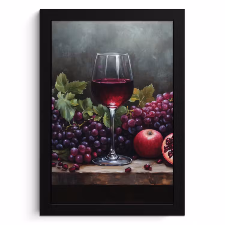 KitchenYeah - Cucina - Cornice per foto - Vino - Frutta - Natura morta — 1