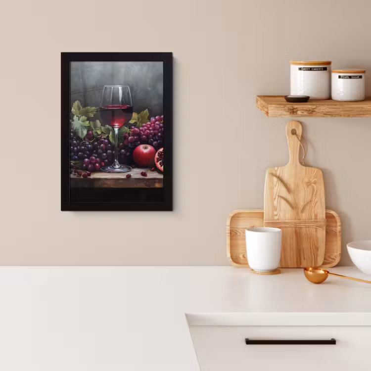 KitchenYeah - Cucina - Cornice per foto - Vino - Frutta - Natura morta — 3