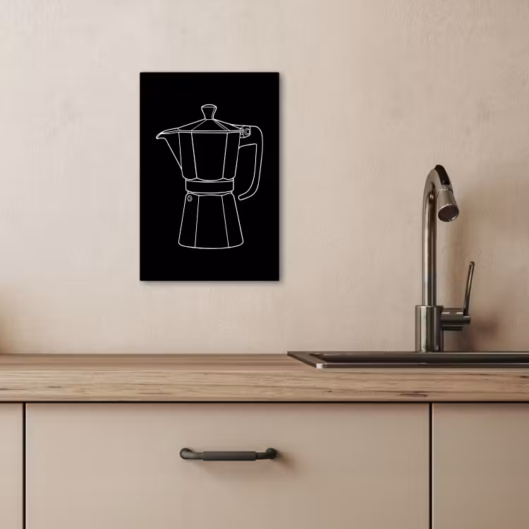 Dipinti su tela - Boccale - Nero - Bianco - Disegno lineare — 2