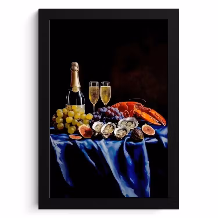 KitchenYeah - Cucina - Cornice per foto - Champagne - Lusso - Ostriche — 1