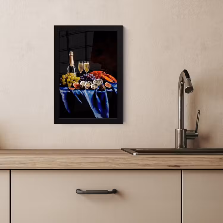 KitchenYeah - Cucina - Cornice per foto - Champagne - Lusso - Ostriche — 4