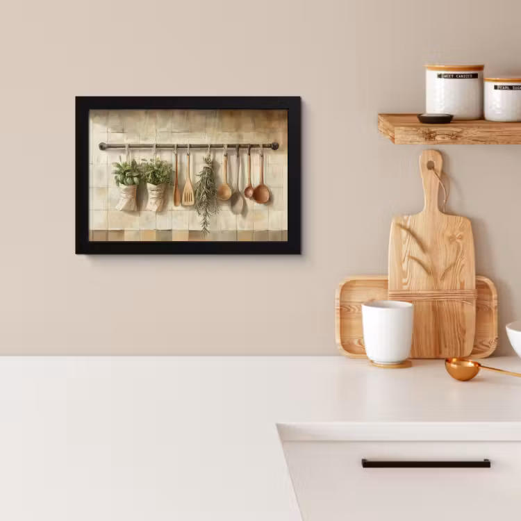 KitchenYeah - Cucina - Cornice per foto - Legno - Utensili da cucina - Natura morta - Piastrelle — 2