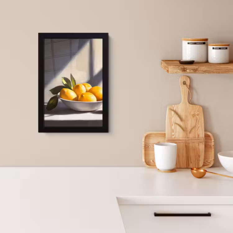 KitchenYeah - Cucina - Cornice per foto - Limoni - Natura morta - Giallo — 2