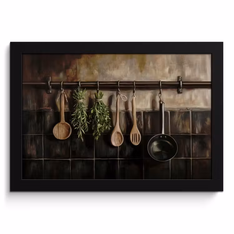 KitchenYeah - Cucina - Cornice per foto - Utensili da cucina - Rustico - Piastrelle - Spezie — 1