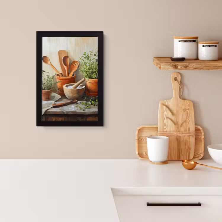 KitchenYeah - Cucina - Cornice per foto - Vasi - Erbe - Legno — 2