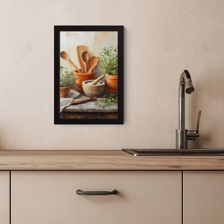 KitchenYeah - Cucina - Cornice per foto - Vasi - Erbe - Legno — 3