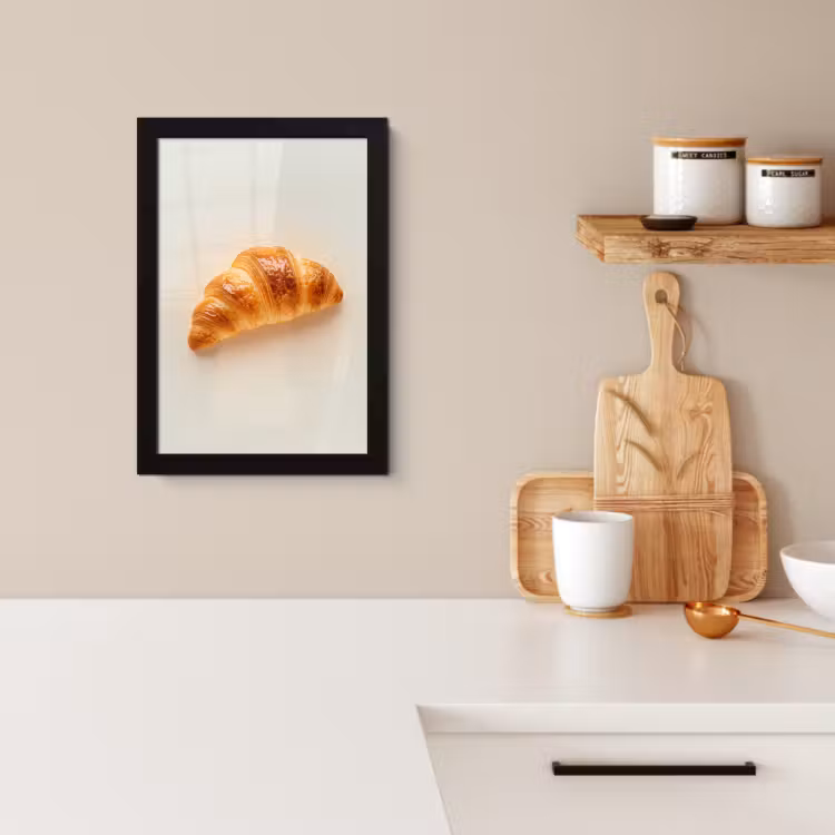 KitchenYeah - Cucina - Cornice per foto - Croissant - Pane - Beige — 4