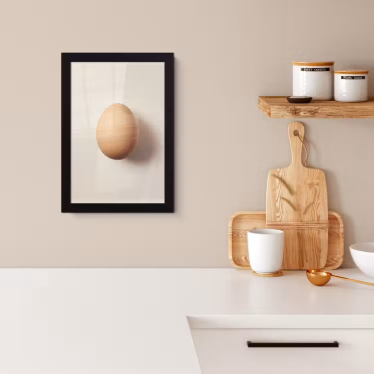 KitchenYeah - Cucina - Cornice per foto - Uovo - Beige - Ovale - Ovale — 2
