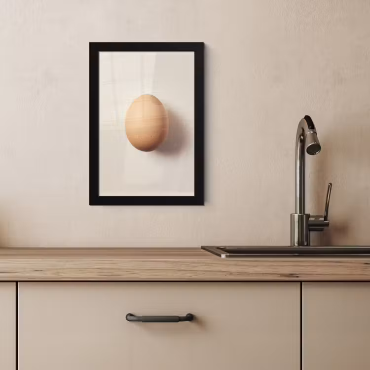 KitchenYeah - Cucina - Cornice per foto - Uovo - Beige - Ovale - Ovale — 4