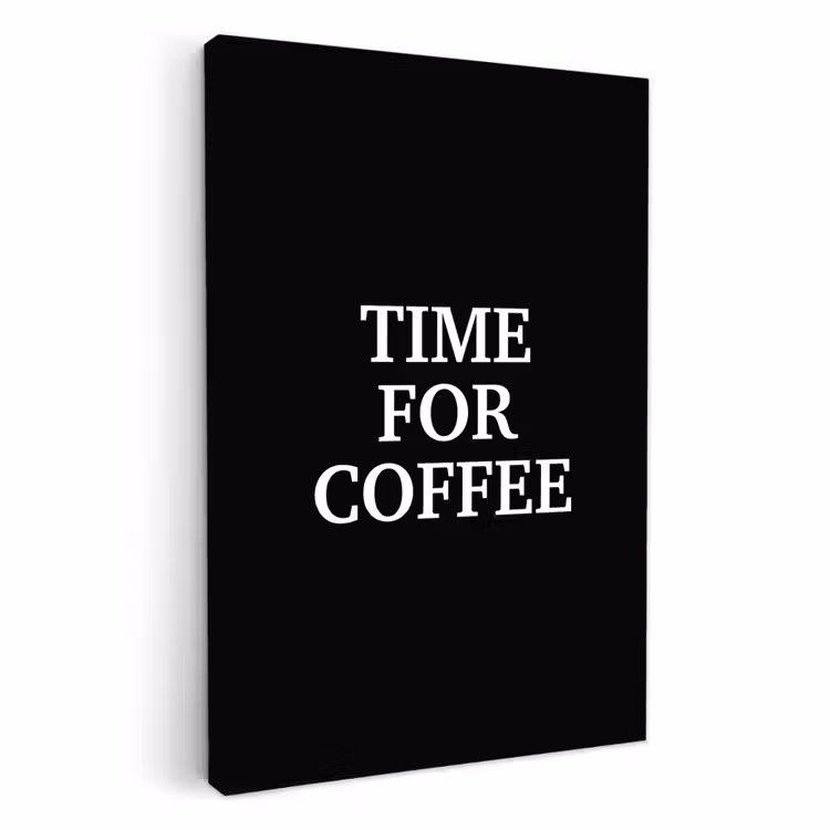 Dipinti su tela - Citazioni - Lettere - Caffè - Nero — 1