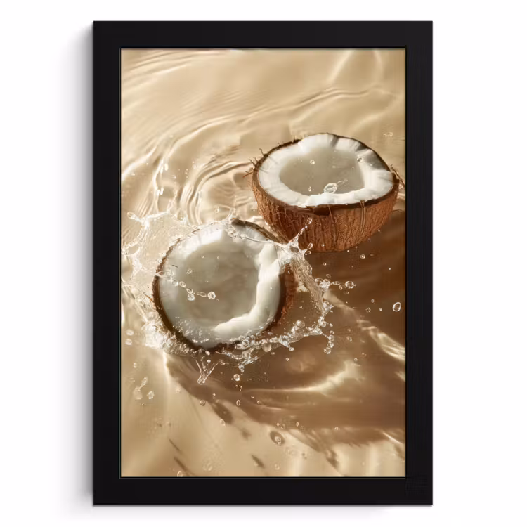KitchenYeah - Cucina - Cornice per foto - Acqua di cocco - Acqua - Beige - Spruzzi — 1