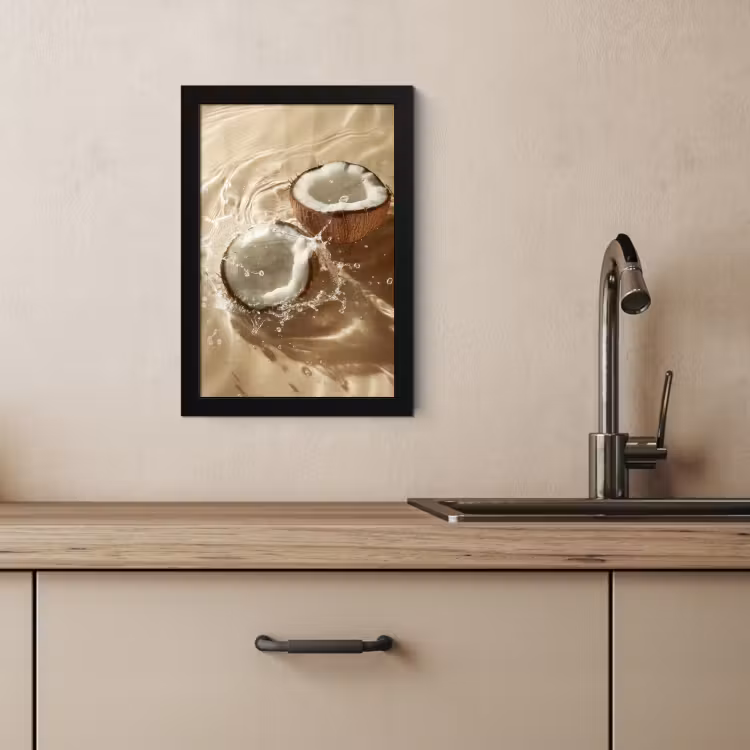 KitchenYeah - Cucina - Cornice per foto - Acqua di cocco - Acqua - Beige - Spruzzi — 3