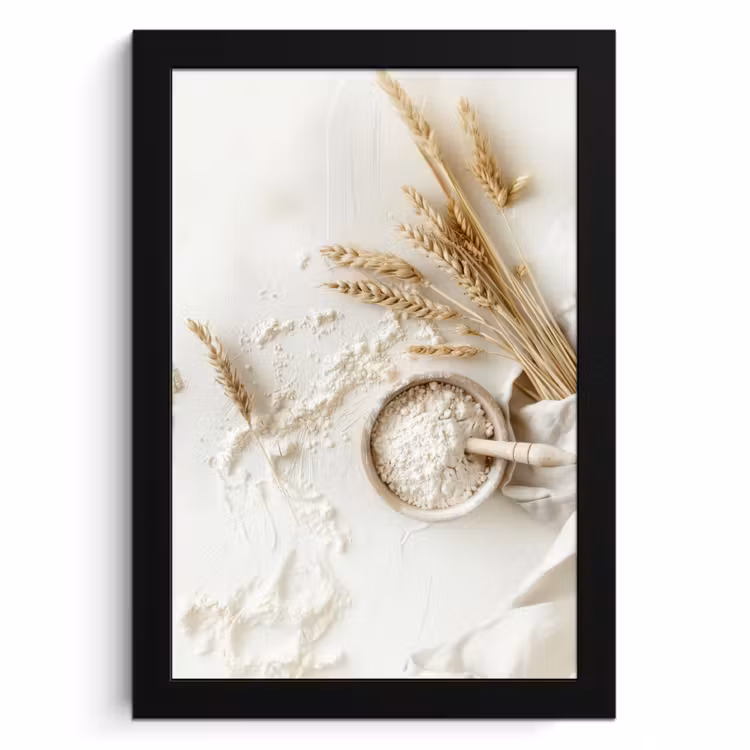 KitchenYeah - Cucina - Cornice per foto - Fiore - Legno - Grano — 1